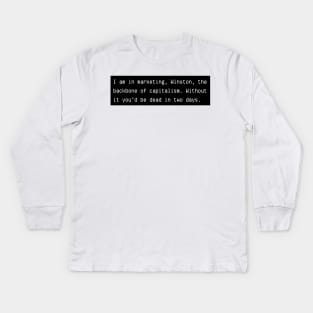 Marketing - Schmidt & Winston Kids Long Sleeve T-Shirt